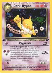 Dark Hypno - 9/82 - Holo Rare - 1st Edition